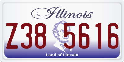 IL license plate Z385616