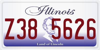 IL license plate Z385626