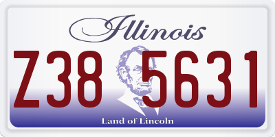 IL license plate Z385631