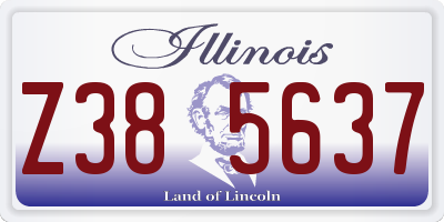 IL license plate Z385637