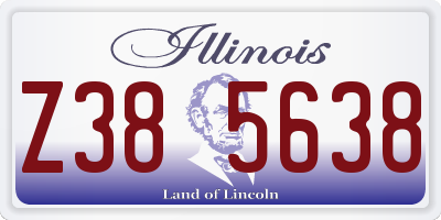 IL license plate Z385638
