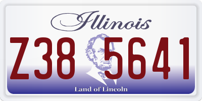 IL license plate Z385641