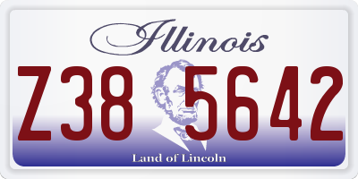 IL license plate Z385642