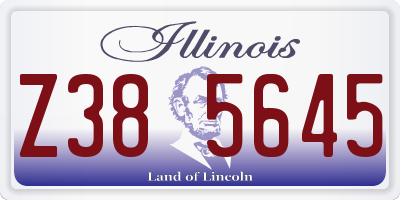 IL license plate Z385645