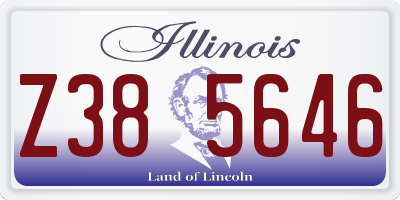 IL license plate Z385646