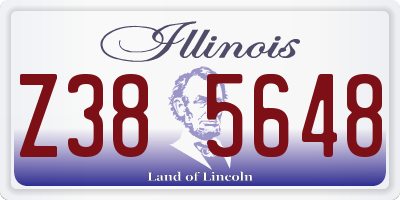 IL license plate Z385648