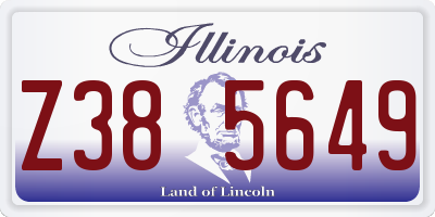IL license plate Z385649