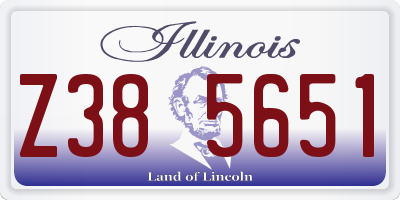 IL license plate Z385651