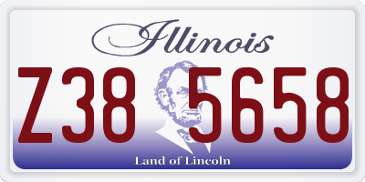 IL license plate Z385658