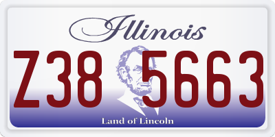 IL license plate Z385663
