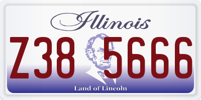 IL license plate Z385666