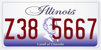 IL license plate Z385667