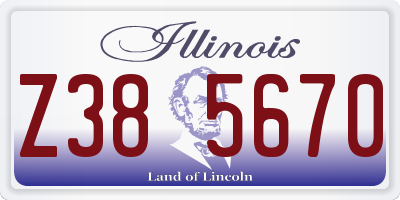 IL license plate Z385670