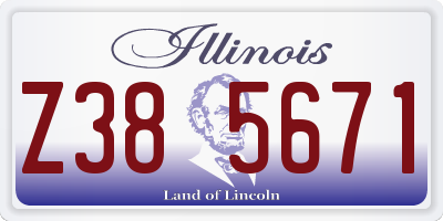 IL license plate Z385671