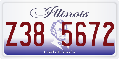 IL license plate Z385672