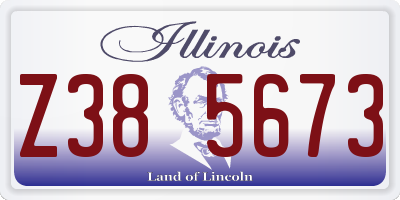 IL license plate Z385673