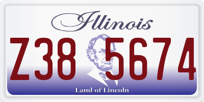 IL license plate Z385674