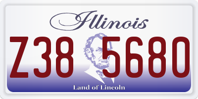 IL license plate Z385680