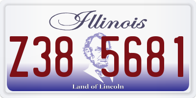 IL license plate Z385681