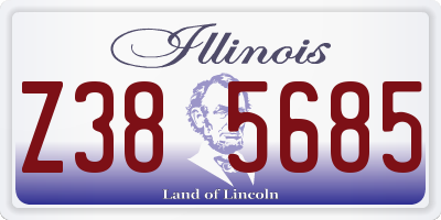 IL license plate Z385685