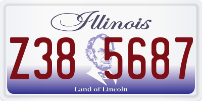 IL license plate Z385687