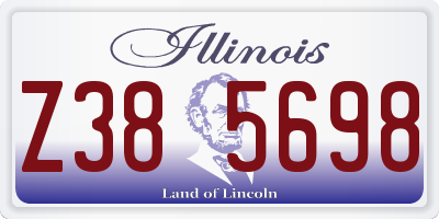 IL license plate Z385698