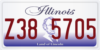 IL license plate Z385705