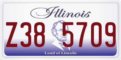 IL license plate Z385709