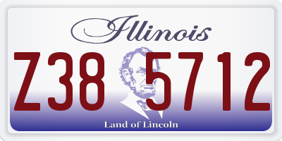 IL license plate Z385712