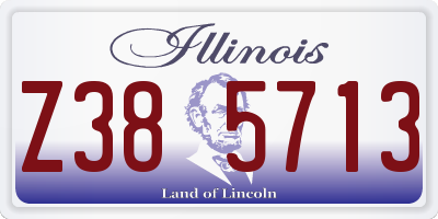 IL license plate Z385713