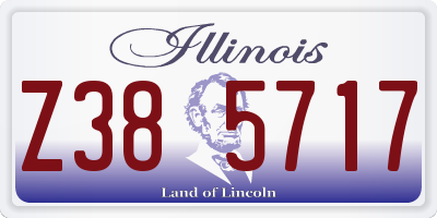 IL license plate Z385717