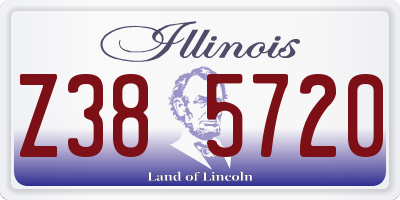IL license plate Z385720