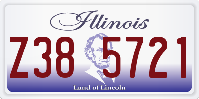 IL license plate Z385721