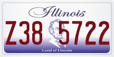 IL license plate Z385722