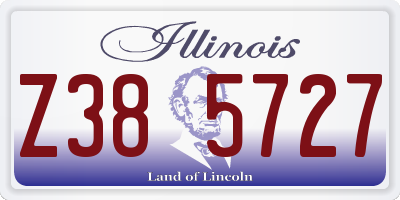 IL license plate Z385727