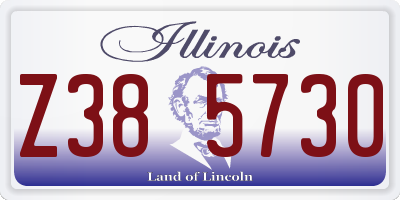 IL license plate Z385730