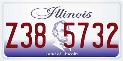 IL license plate Z385732