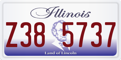 IL license plate Z385737
