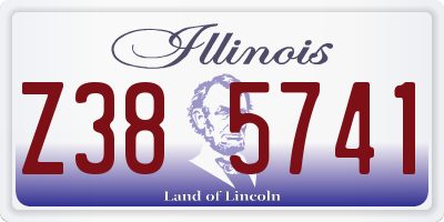 IL license plate Z385741