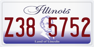 IL license plate Z385752