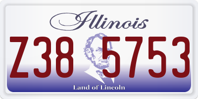 IL license plate Z385753