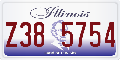 IL license plate Z385754