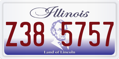 IL license plate Z385757