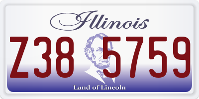 IL license plate Z385759