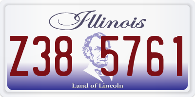 IL license plate Z385761