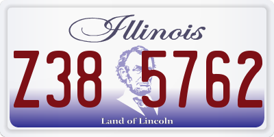 IL license plate Z385762