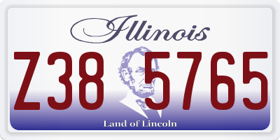IL license plate Z385765