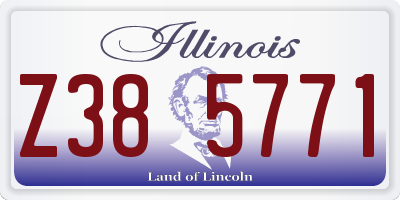 IL license plate Z385771