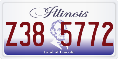 IL license plate Z385772