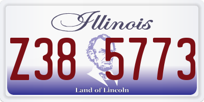 IL license plate Z385773